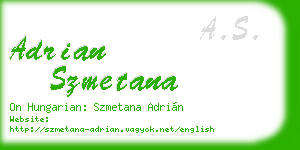 adrian szmetana business card